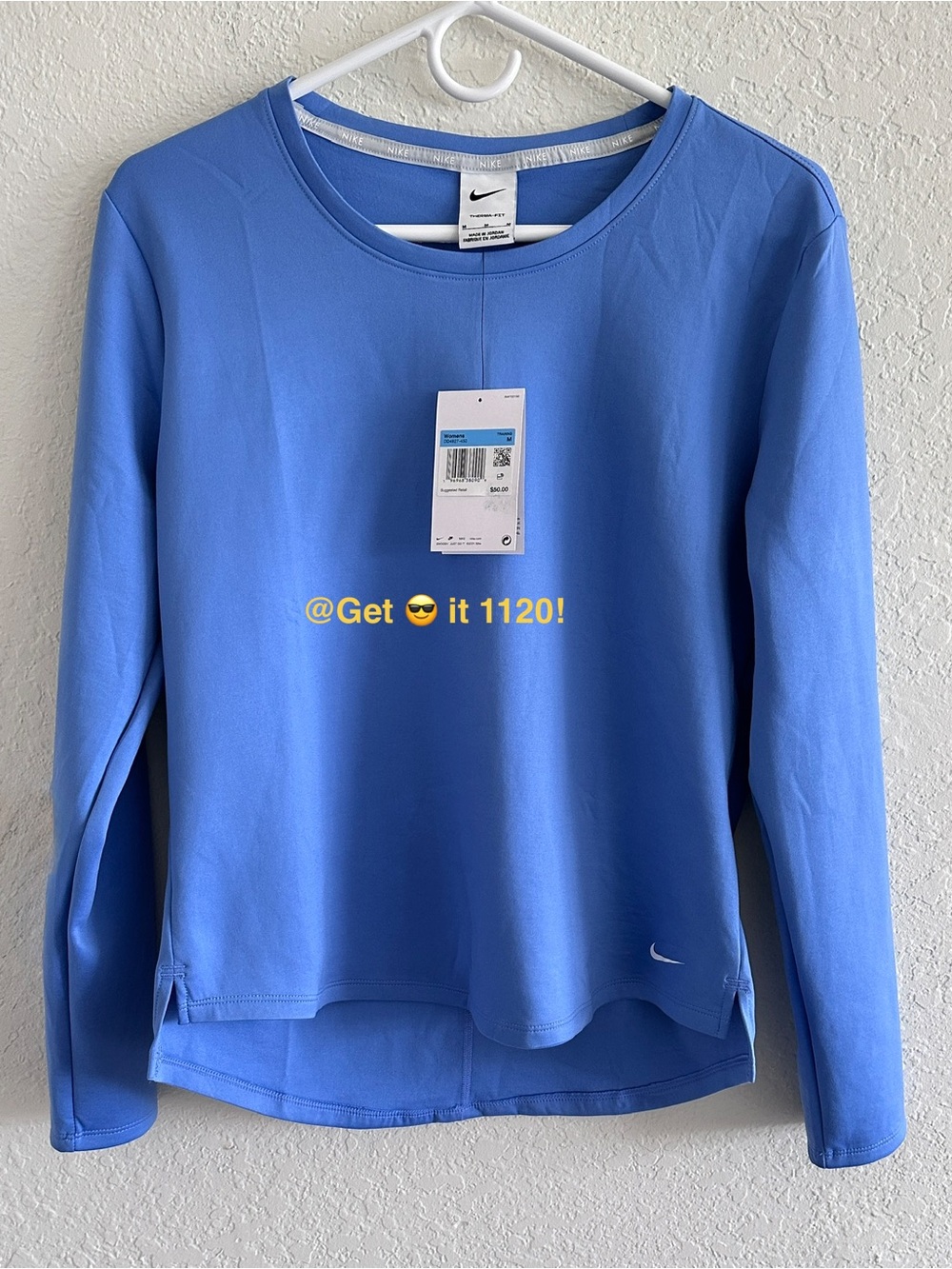 Nike Therma-FIT One Women's Long-Sleeve Top DD4927-450 Size M Polar Dead-stock - Picture 2 of 8